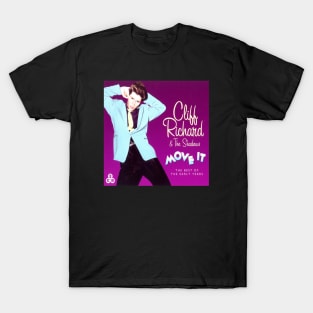 Cliff Richard and The Shadows The Best Of Cliff Richard And The Shadows Album Cover T-Shirt